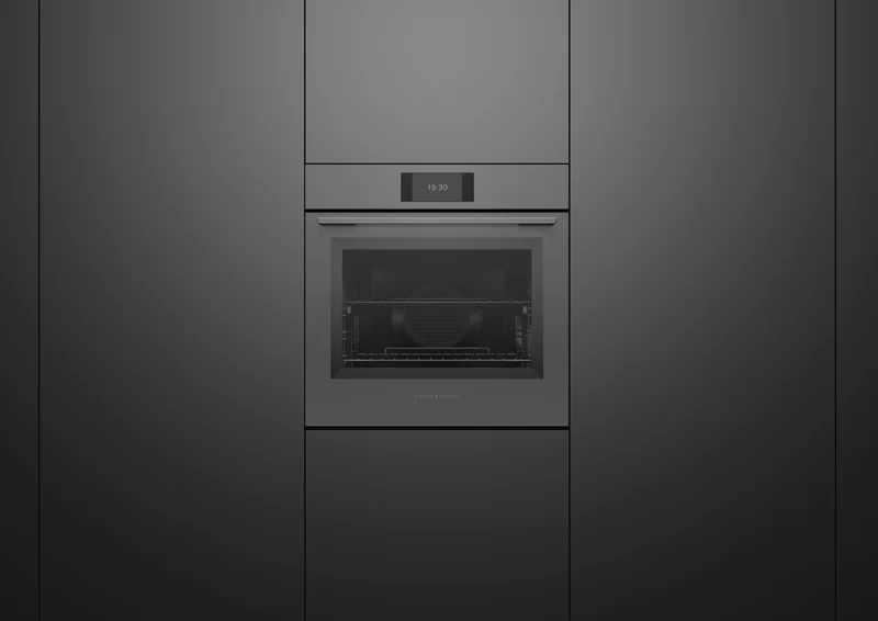Fisher & Paykel 60cm Series 7, Minimal Pyrolytic Oven, Grey Glass