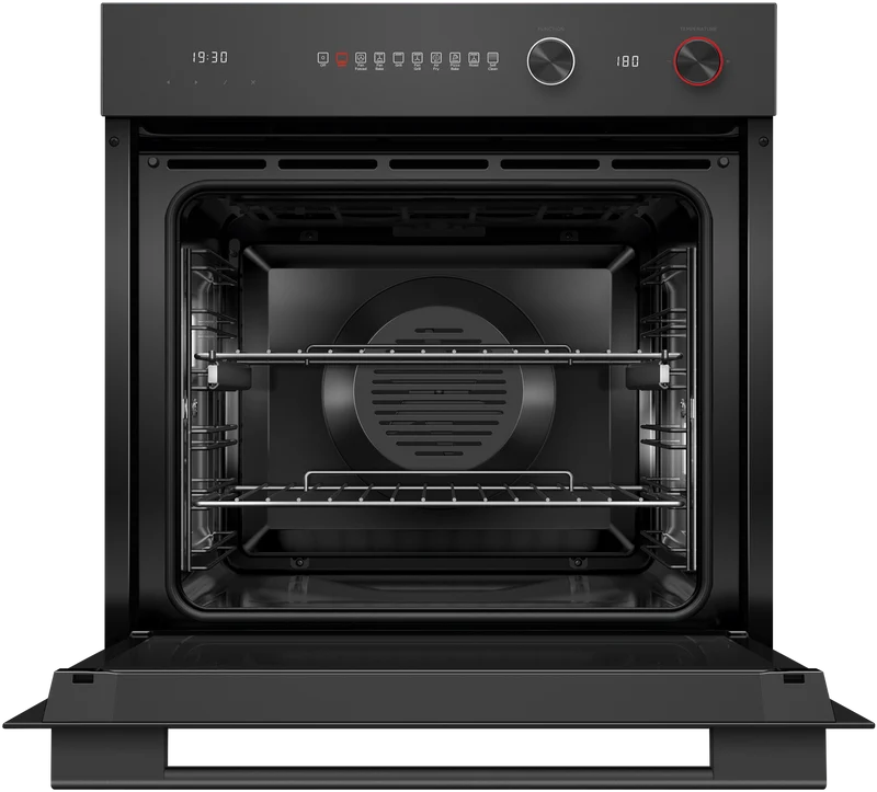 Fisher & Paykel 60cm Series 7, Contemporary Pyrolytic Oven, 9 Function, Black Glass