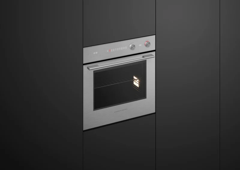 Fisher & Paykel 60cm Series 5, Contemporary Pyrolytic Oven, 9 Function, Brushed Silver Glass