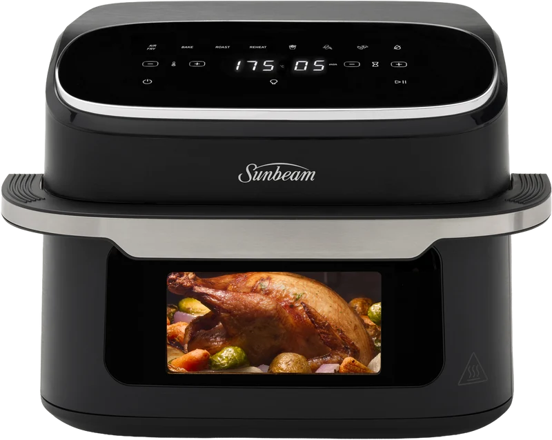 Sunbeam 10 Litre Alinea Wide Ceramic Air Fryer Black