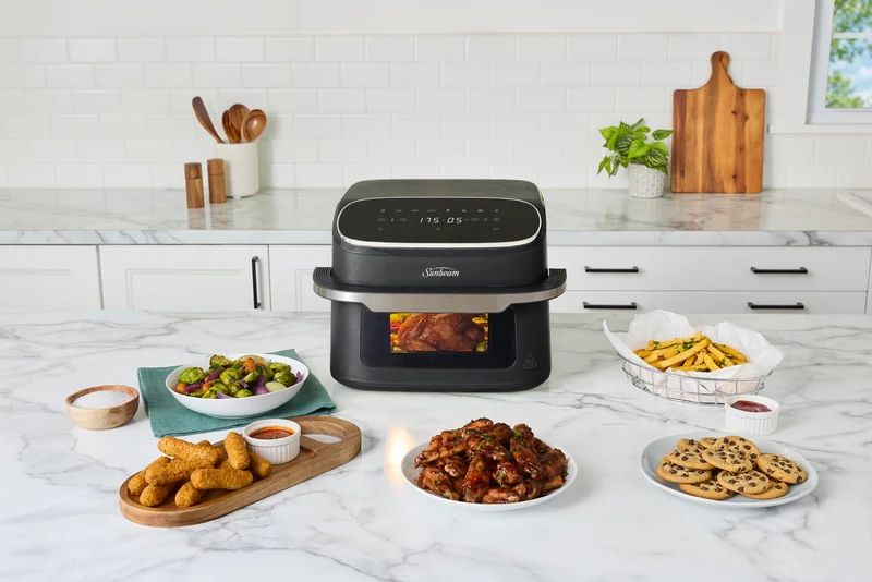 Sunbeam 10 Litre Alinea Wide Ceramic Air Fryer Black