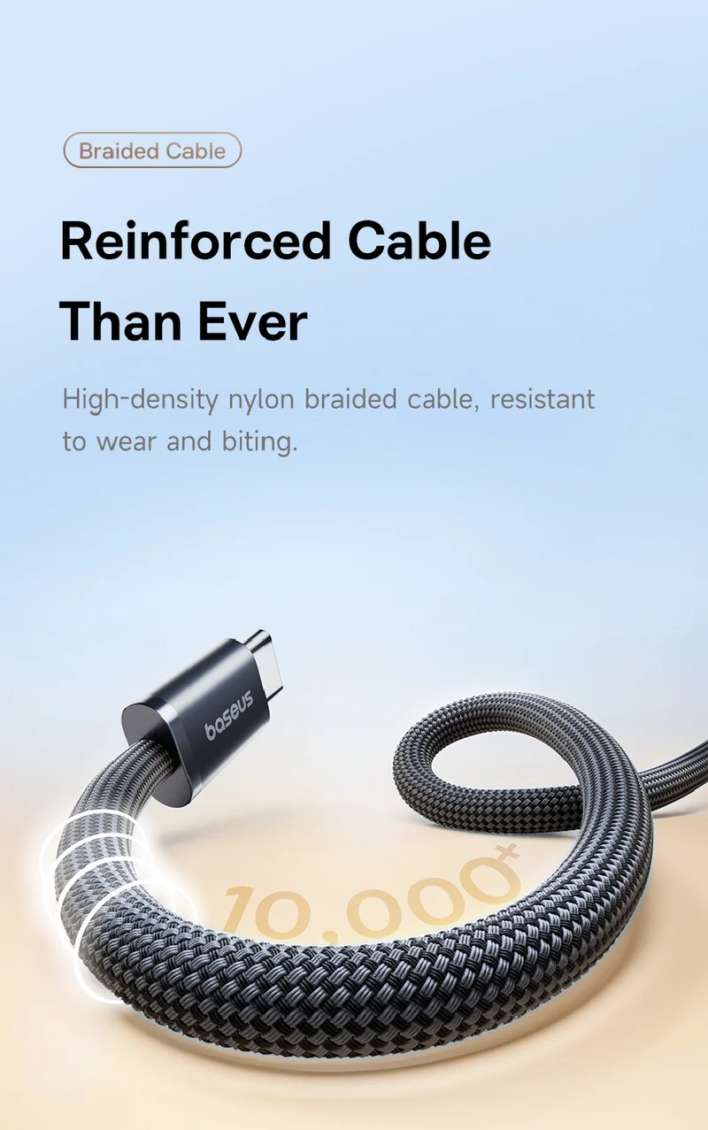 Baseus Dynamic 4 Pro USB-C to USB-C 100W Braided Cable (1m)