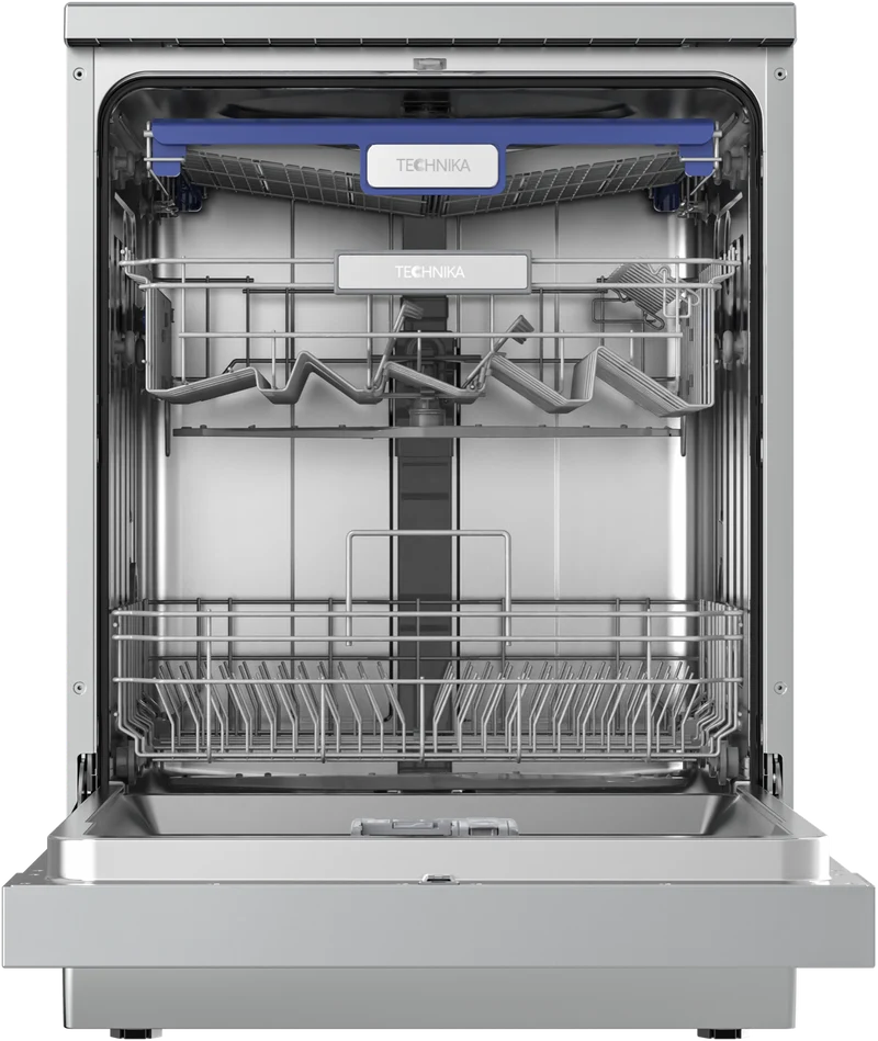 Technika 60cm Freestanding Dishwasher, 14 Place Settings, 9 Programs, Stainless Steel
