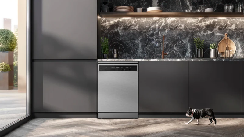 Technika 60cm Freestanding Dishwasher, 14 Place Settings, 9 Programs, Stainless Steel