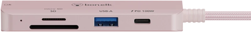 Bonelk Long-Life USB-C 5in1 Multiport Hub (Blush)