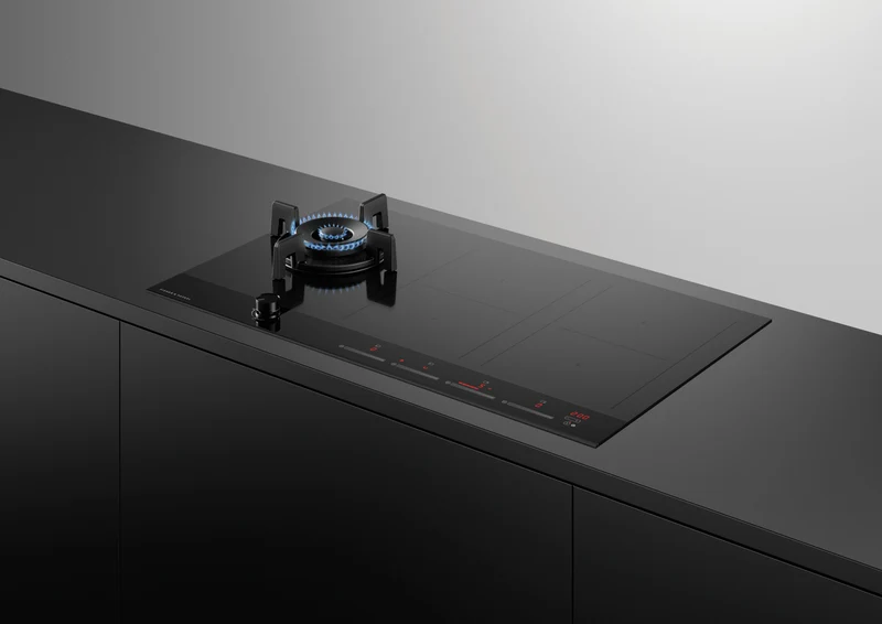 Fisher & Paykel 90cm Series 9 1 Burner + 4 Zone Hybrid Cooktop, 2 SmartZones, LPG