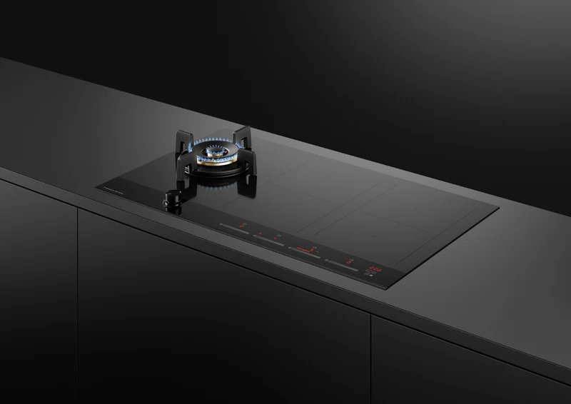 Fisher & Paykel 90cm Series 9 1 Burner + 4 Zone Hybrid Cooktop, 2 SmartZones, LPG