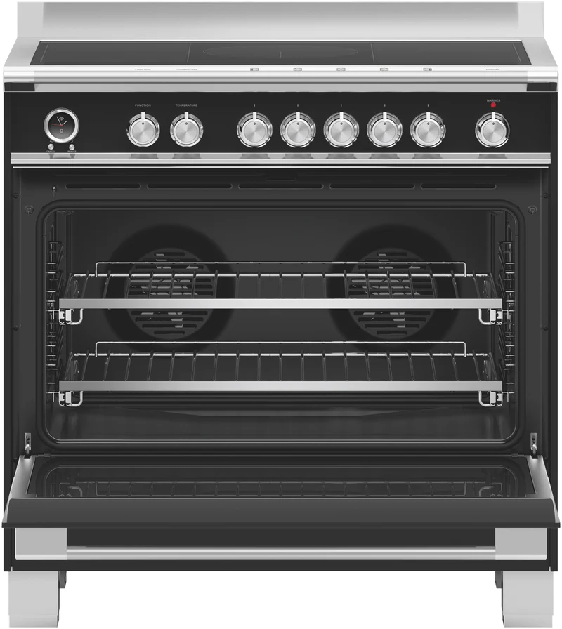 Fisher & Paykel 90cm Series 9 Classic 5 Zone Induction Pyrolytic Cooker, SmartZone
