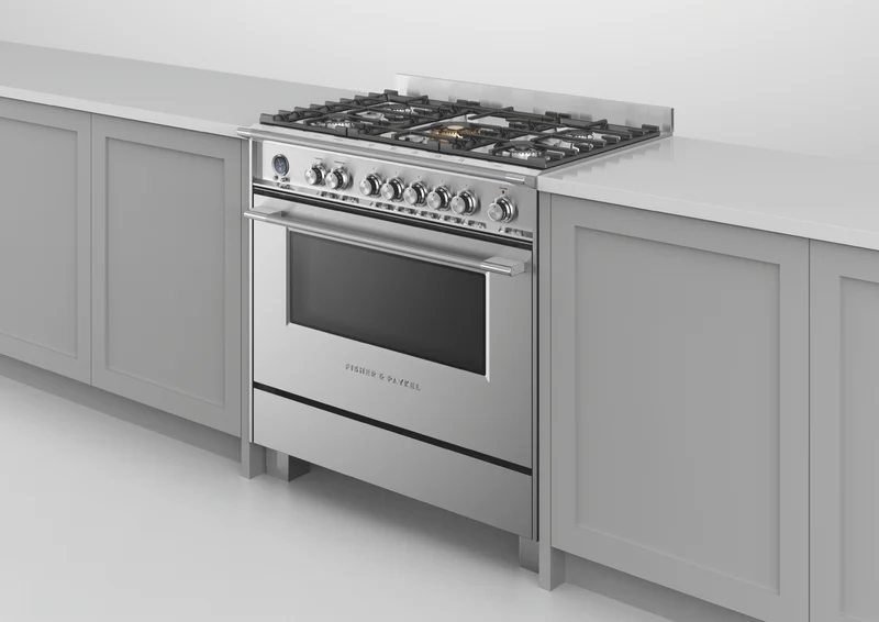 Fisher & Paykel 90cm Series 9 Classic 5 Burner Dual Fuel Pyrolytic Cooker