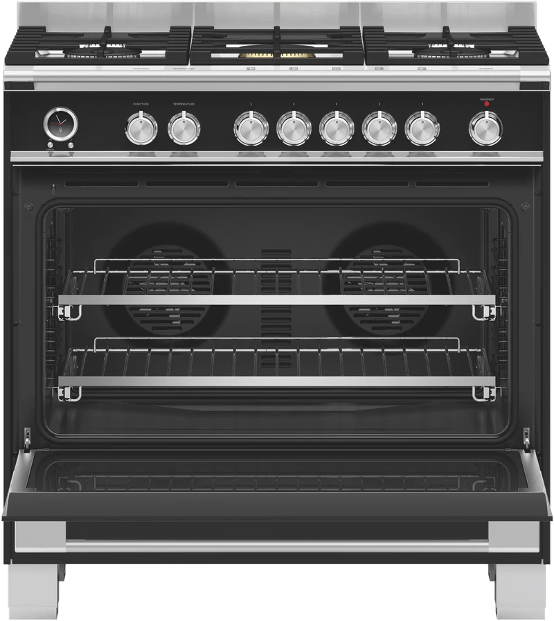 Fisher & Paykel 90cm Series 9 Classic 5 Burner Dual Fuel Pyrolytic Cooker