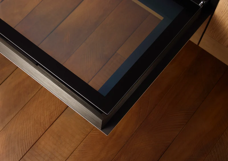 Fisher & Paykel Series 9 Minimal 76cm Pyrolytic Oven, Black Glass
