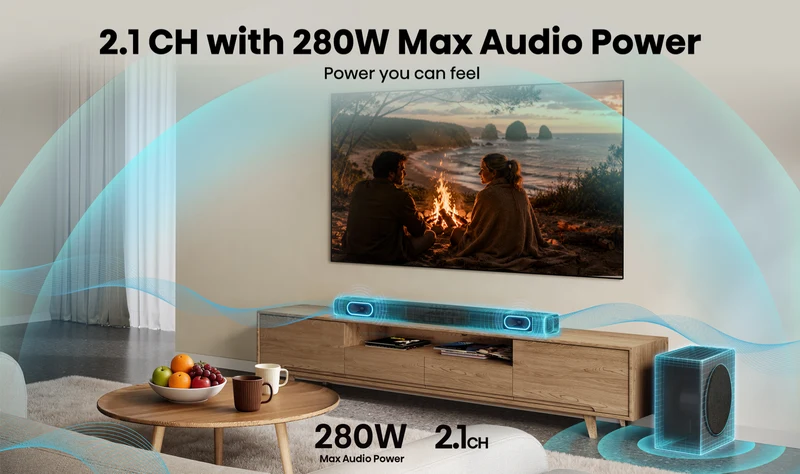 Hisense HS2100S 280W 2.1 CH Soundbar with Subwoofer