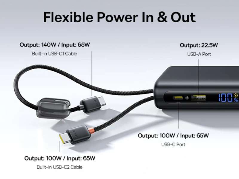 Baseus EnerFill 145W 25,000mAh Laptop Power Bank