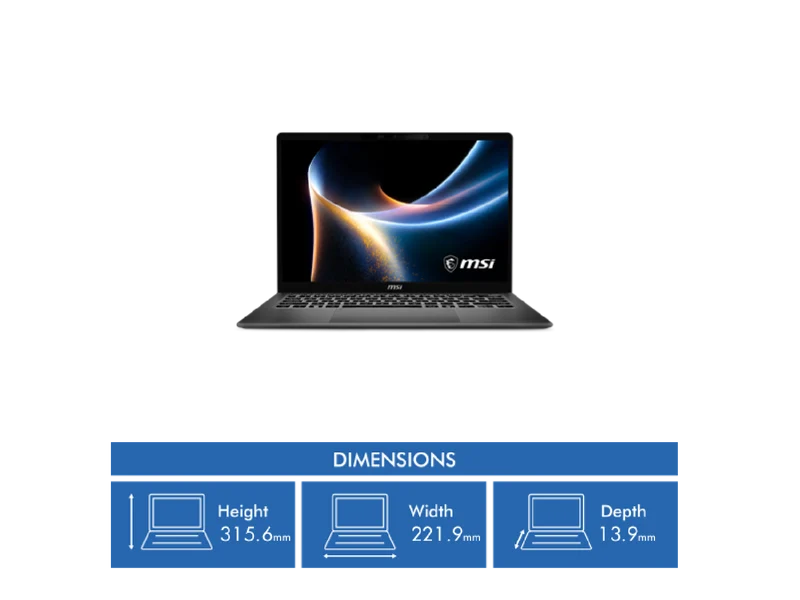MSI Prestige 14" Core Ultra 5 series 3 AI+ 32GB 512GB Laptop