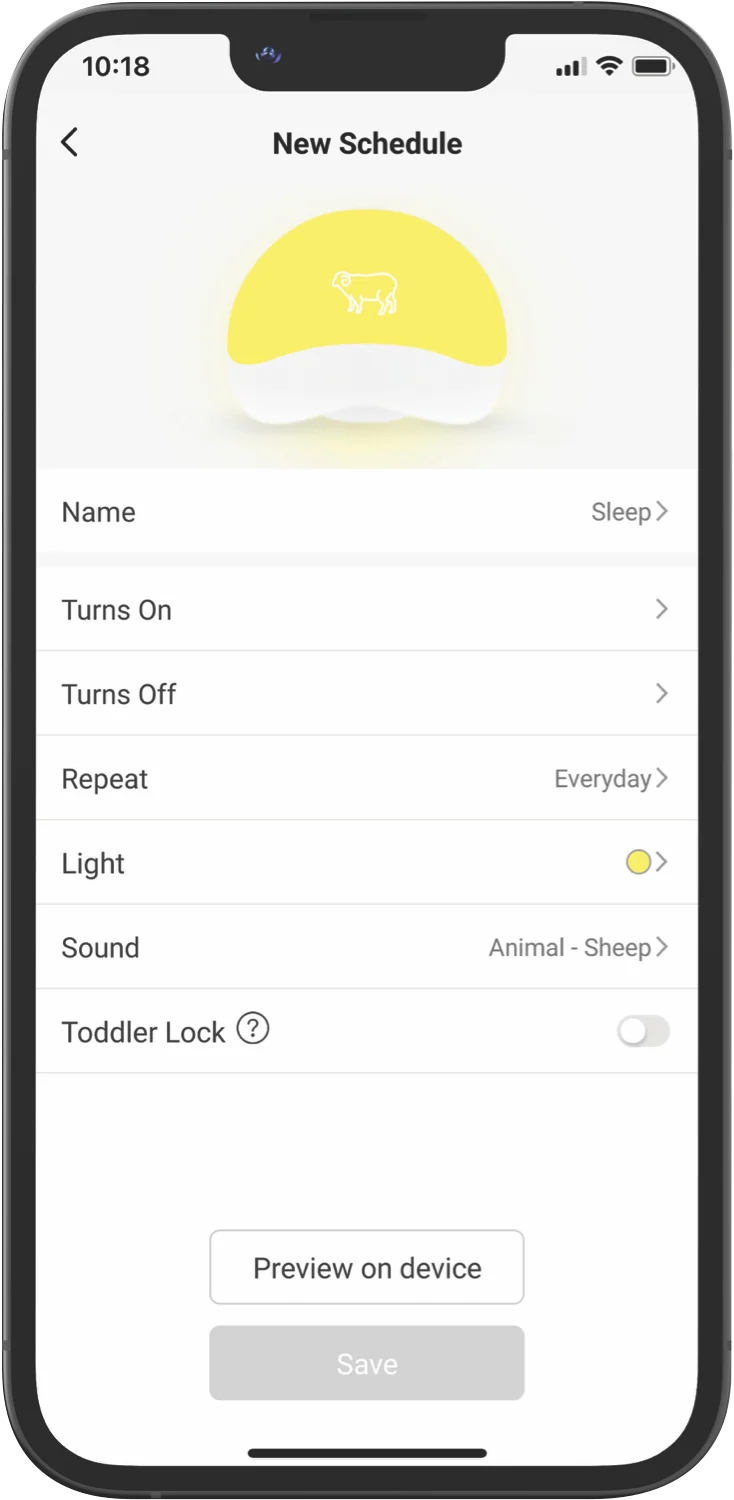 Pixbee Sleep Smart Nursery Light