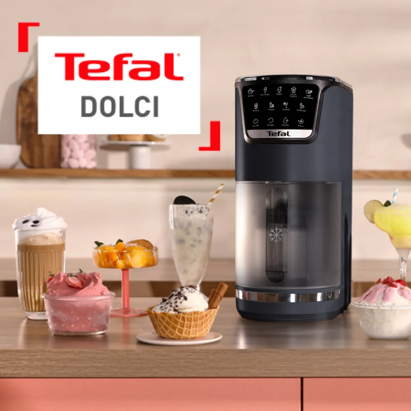 Tefal Dolci Black Knight Nesquik Bundle Ice Cream Maker