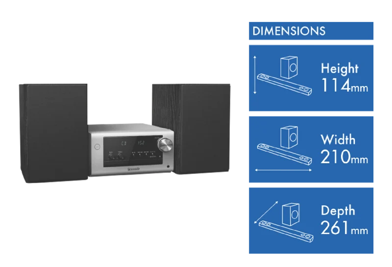 Panasonic 80W Micro Audio System