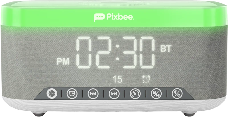 Pixbee 5-in-1 Alarm Clock with Charging Dock