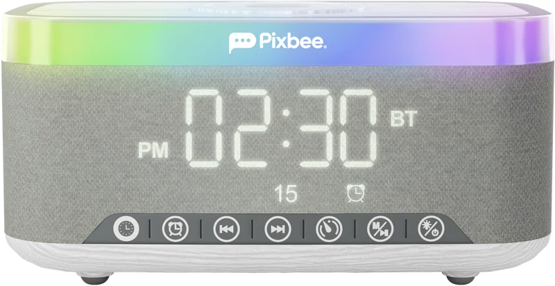 Pixbee 5-in-1 Alarm Clock with Charging Dock