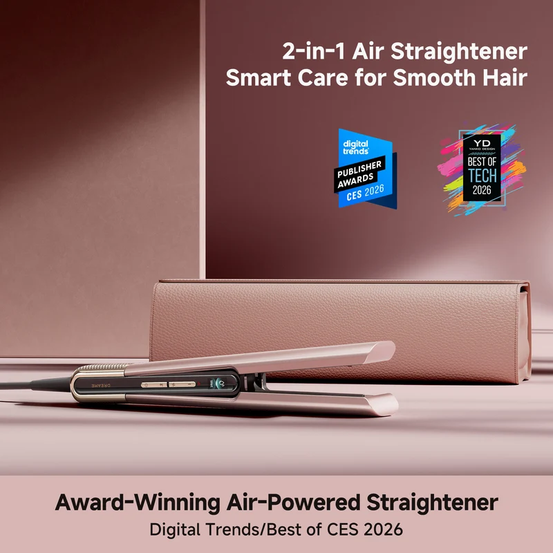 Dreame Aero Straight Pro Hair Straightener Pink Gold