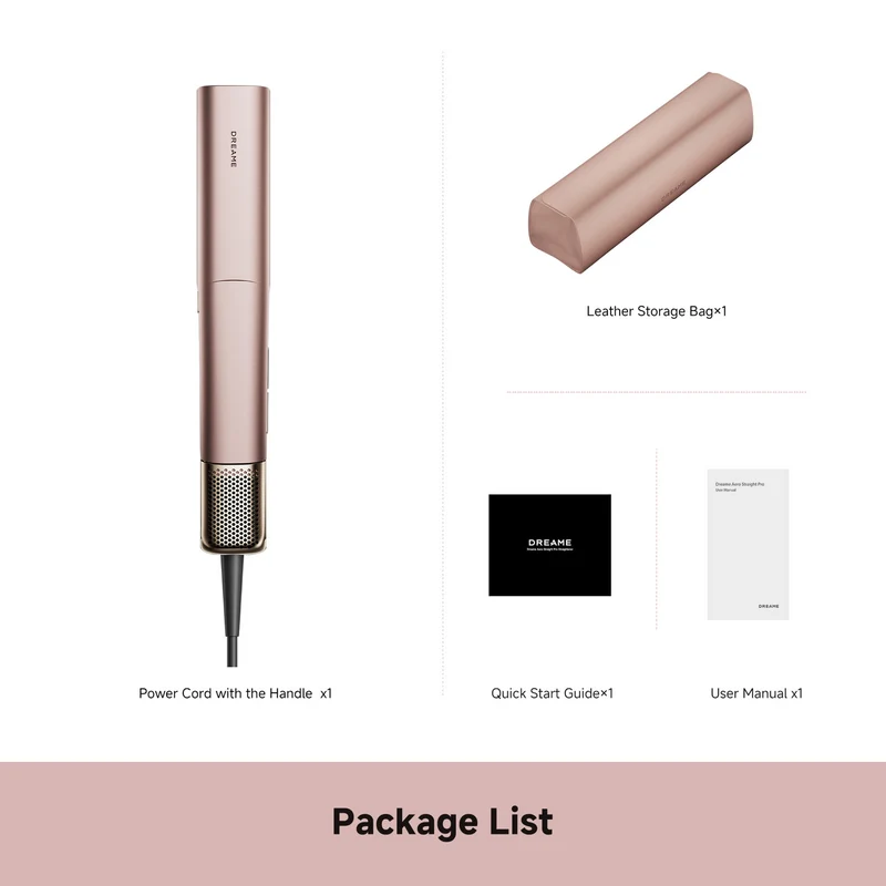 Dreame Aero Straight Pro Hair Straightener Pink Gold