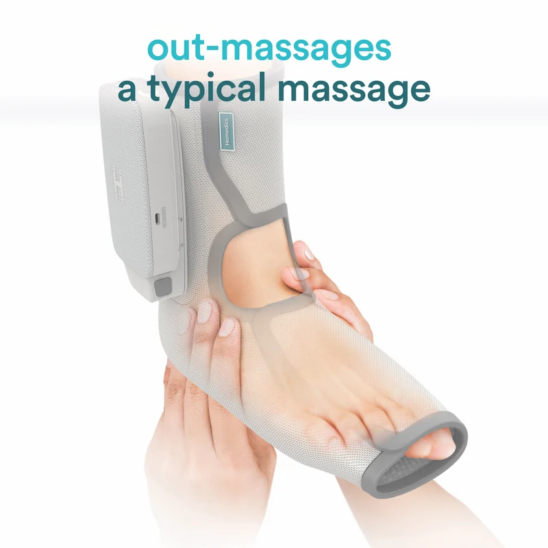Homedics Modular Foot Compression Wrap + Controller Light Grey