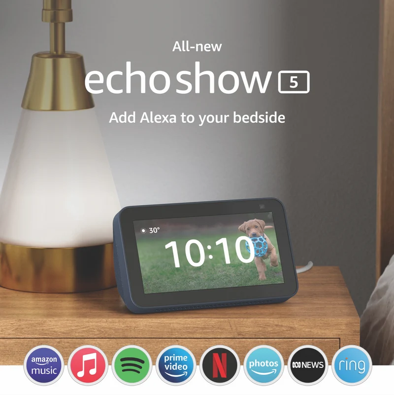 Amazon Echo Show 5 (2nd Gen) with Alexa (Deep Sea Blue)