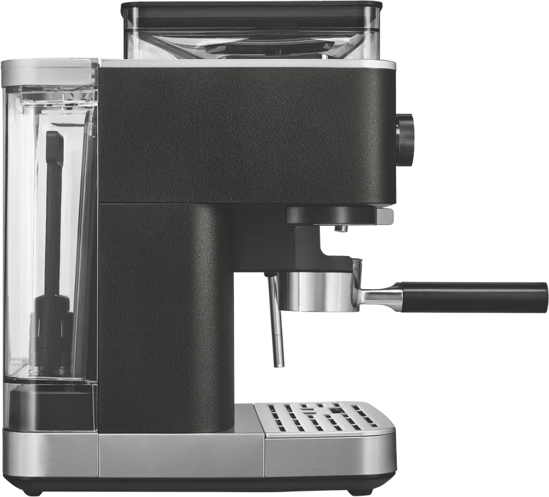KitchenAid Semi Automatic Espresso Machine With Burr Grinder Cast Iron Black