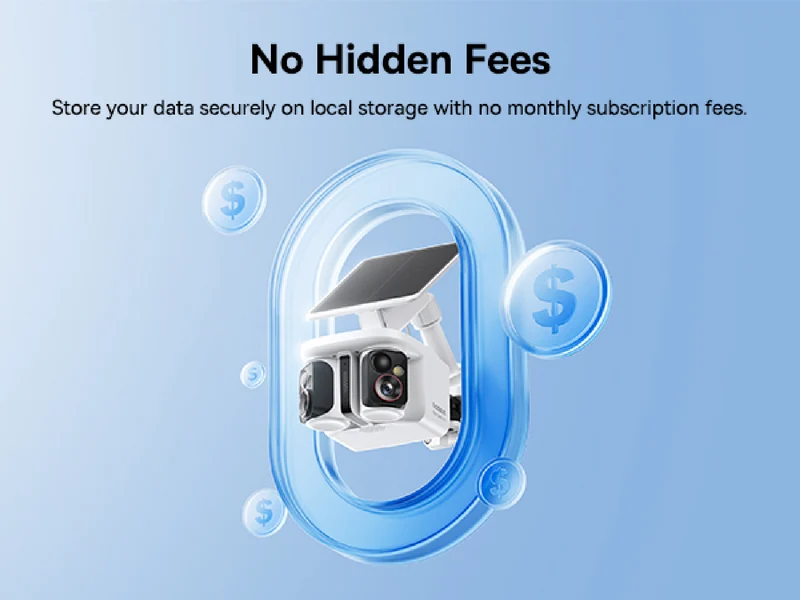 Baseus X1 Pro 3K Dual Lens Solar-Powered Security Camera