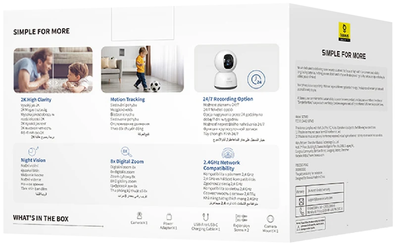 Baseus P1 Lite 2K Indoor Security Camera
