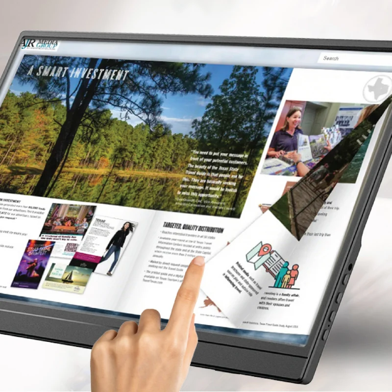 Laser 15.6" Portable Monitor with touch screen