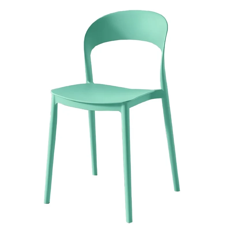 Set 2 Sedie Impilabili in polipropilene da cucina 40x39x78 cm Colore Verde Menta LUNA