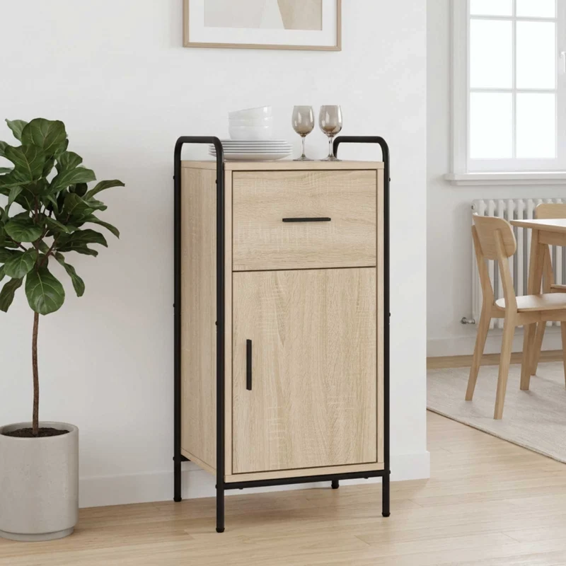 Credenza Rovere Sonoma 97 x 33 x 81 cm Legno ingegnerizzato 8013807