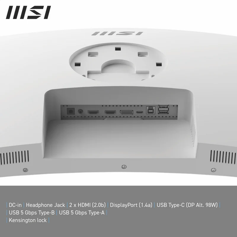 MSI 34" UWQHD 1500R Curved White Monitor