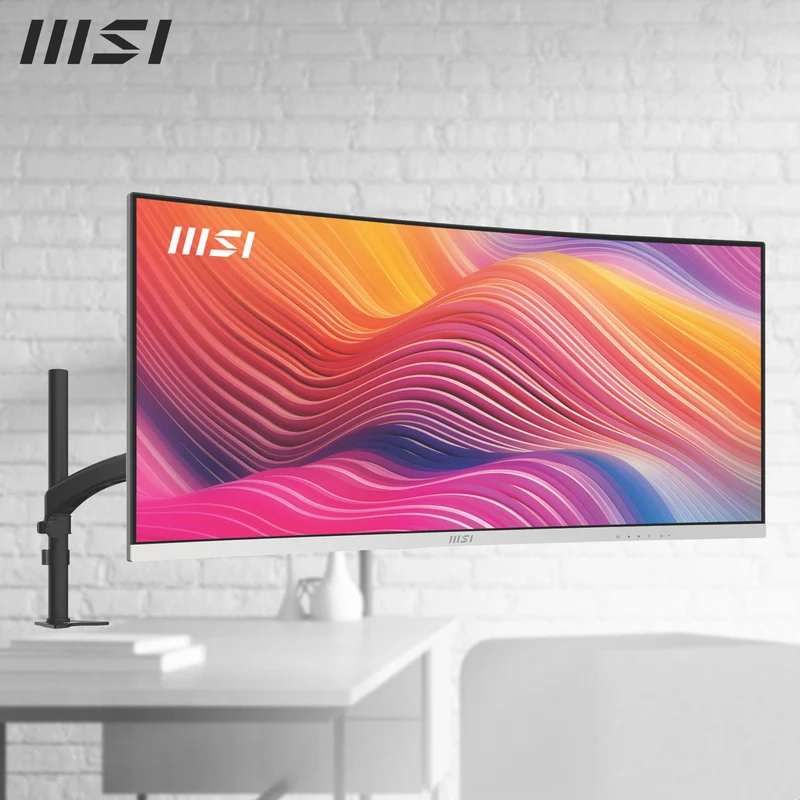 MSI 34" UWQHD 1500R Curved White Monitor