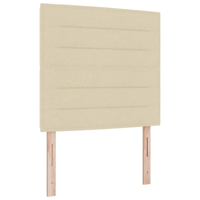 Letto ottomano con materasso Crema 80 x 200 cm Tessuto 3457367