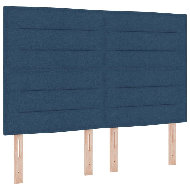 Letto Ottomano con Materasso e LED Blu 160 x 200 cm Tessuto 3458415