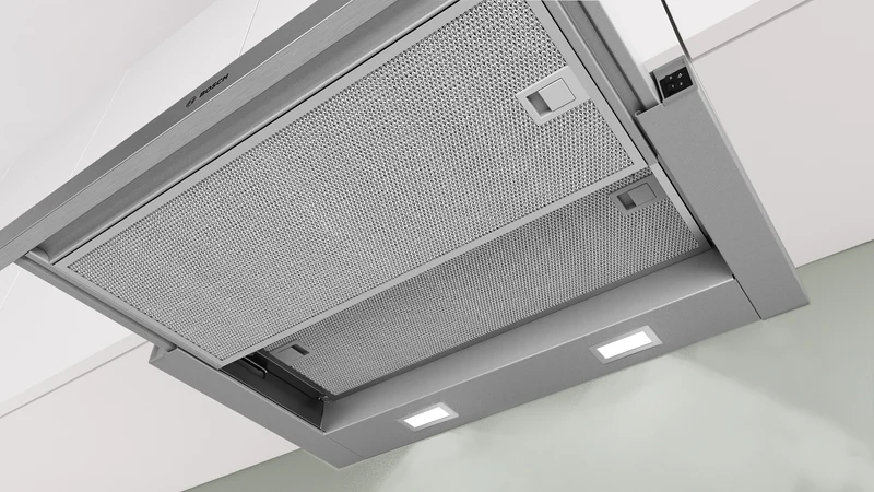 Bosch Series 2 60cm Slideout Rangehood, Silver Metallic
