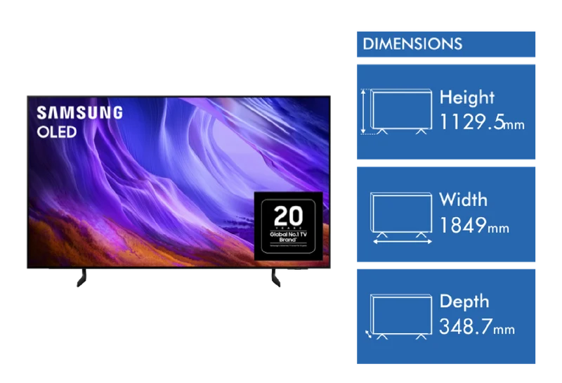 Samsung 83" OLED S85H 4K Smart AI TV 2026