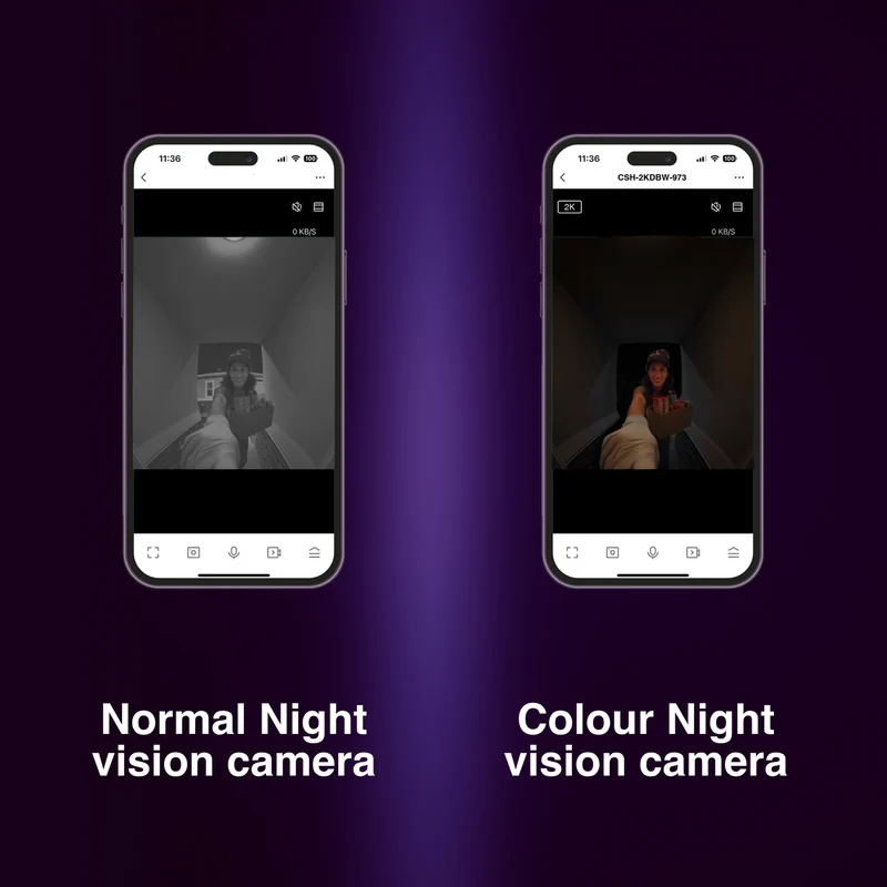 Connect SmartHome 2K Dual Camera Doorbell with Chime