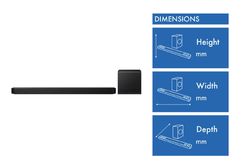 Samsung Q-Series 5.1.2 ch Soundbar Subwoofer 2026