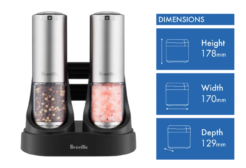 Breville Rechargeable Salt and Pepper Mills