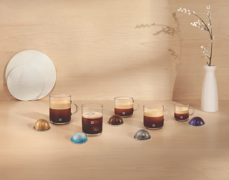 Nespresso Vertuo Pop Capsule Coffee Machine Value Pack Pink