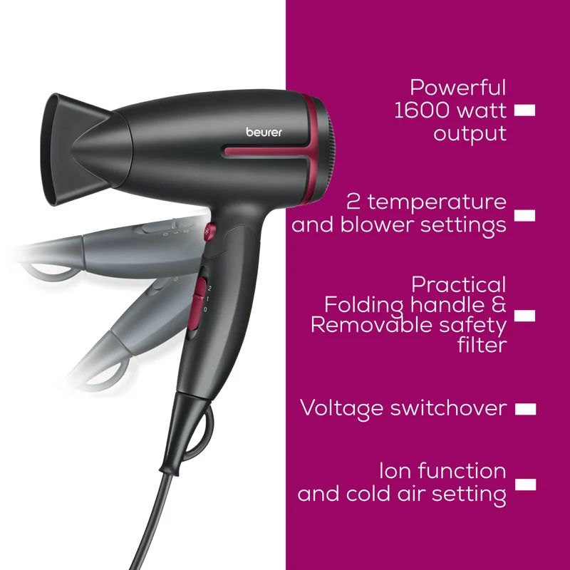 Beurer Limited Edition Travel Hair Dryer