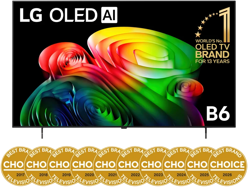 LG 65 OLED TV B6 4K AI 2026