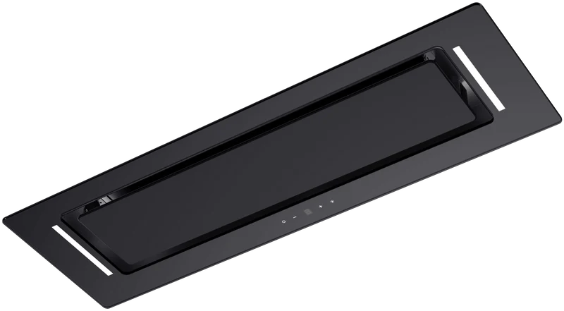 Schweigen 90cm Non-Silent Undermount Rangehood, Black Glass