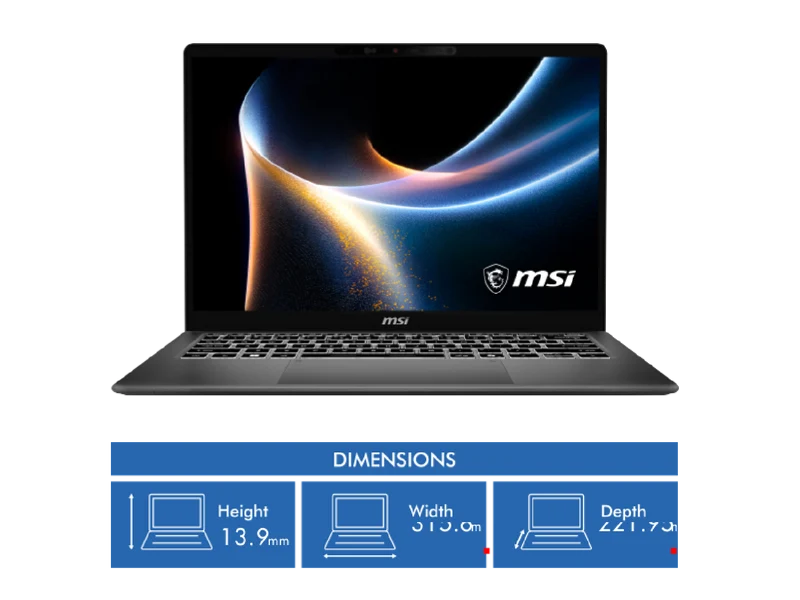 MSI Prestige 14 14" Copilot+ Intel Core Ultra 7 series 3 32GB 1TB Laptop