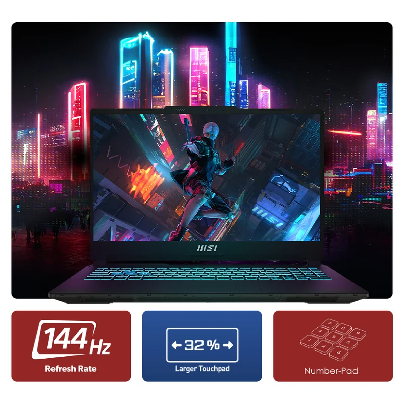 MSI Cyborg 15 15.6" 16GB 512GB Intel Core i7 RTX 3050 6GB Gaming Laptop