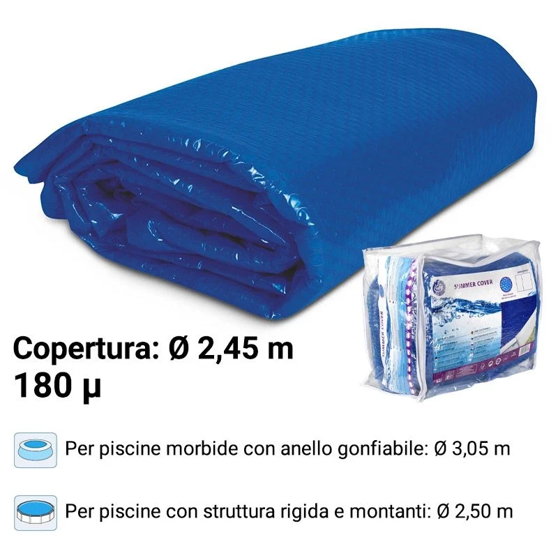 Copertura Isotermica Gre 5,50 M, Spessore 400 µ Per Piscine Circolari Misure: Ø 2.45 m