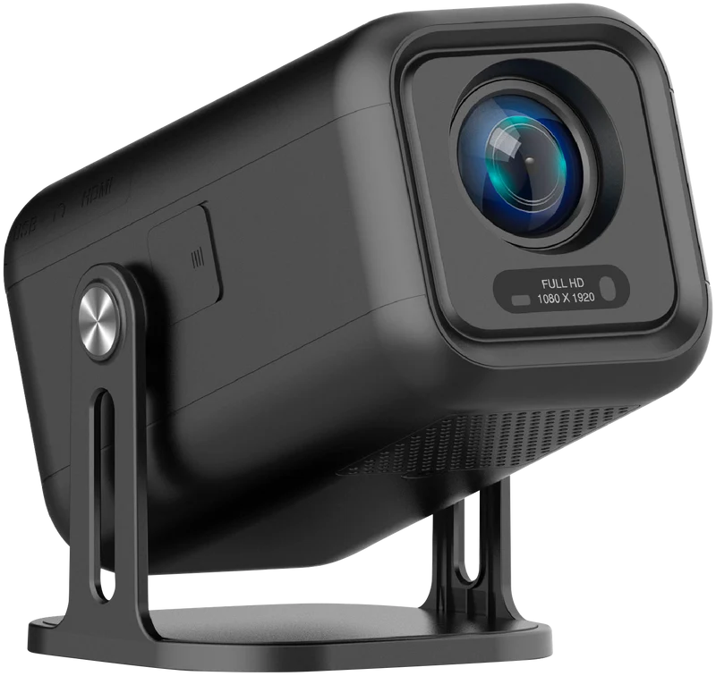 Laser 1080P Android 13 Smart Projector with auto focus Black